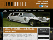 Tablet Screenshot of limo-world.com